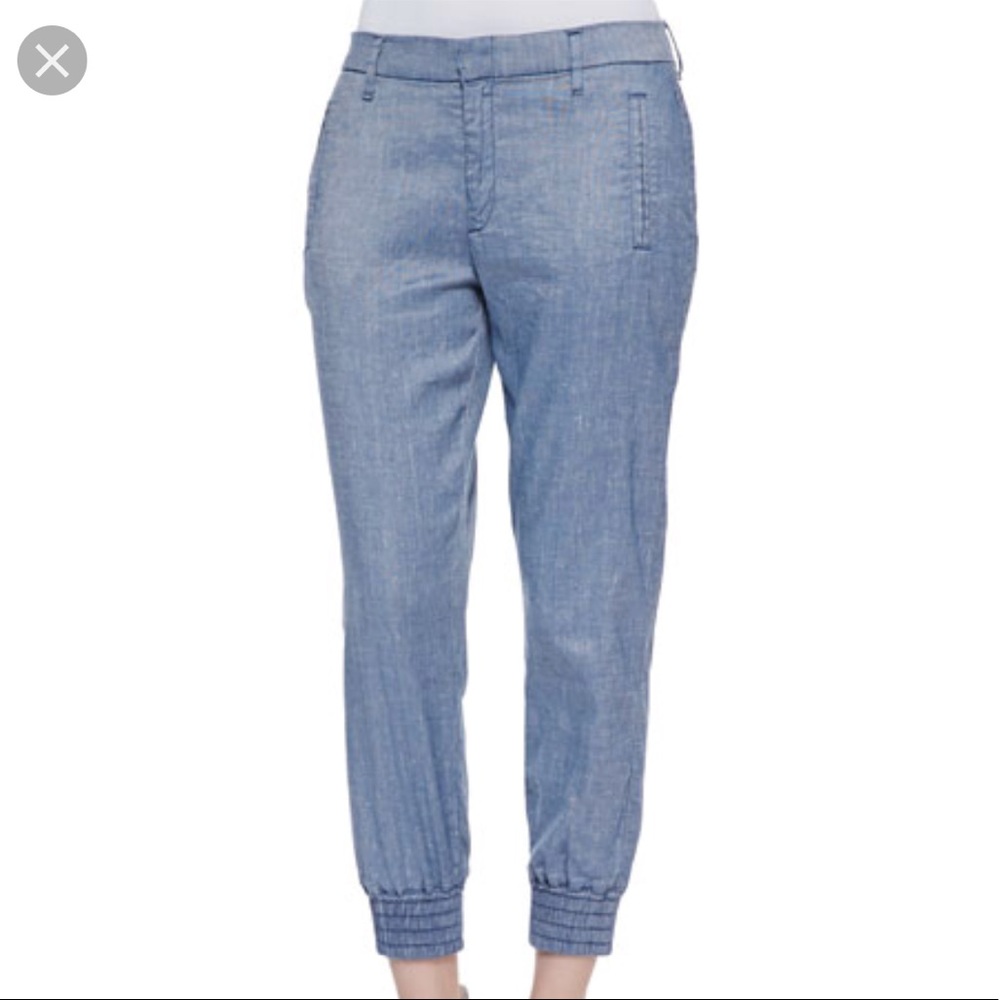 7 for all Mankind Chabray Cropped Pants Jeans 27